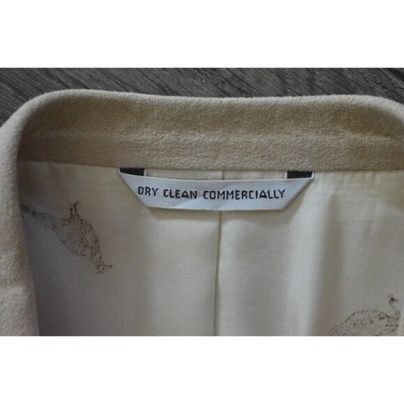 Westridge Tailored For Sheplers Beige Suede Blazer Men's L Single-Breasted With - Picture 6 of 13